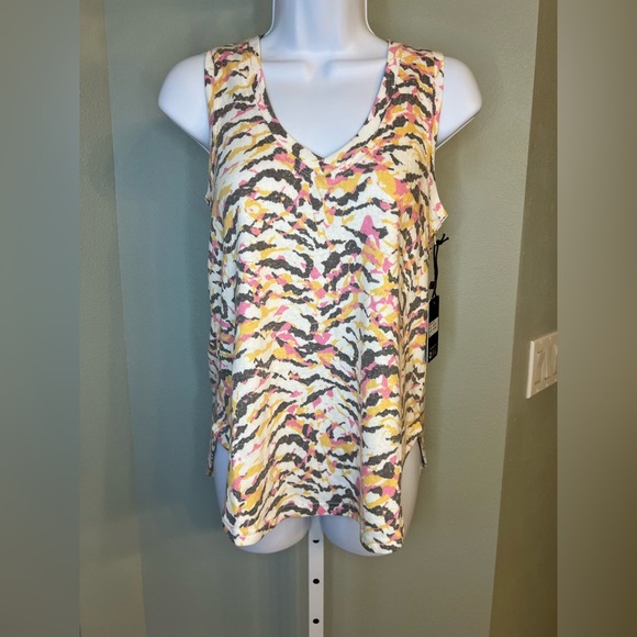 PJ Salvage Animal Vibes Tank Top in White, Yellow, and Pink. Size Small, NWT! - Picture 4 of 8